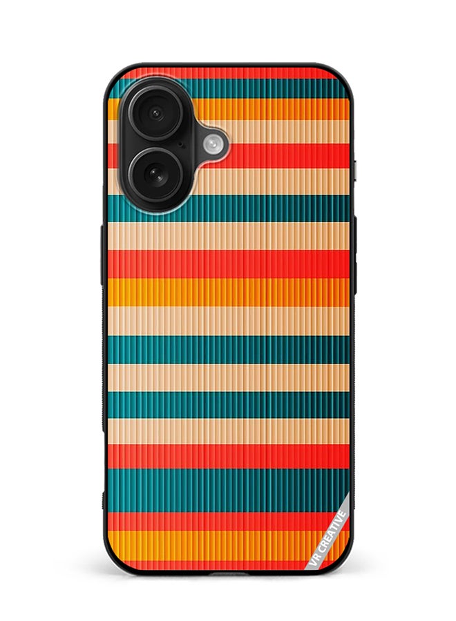 Protective Case Cover For Apple iPhone 16 Plus Texture Design Multicolour