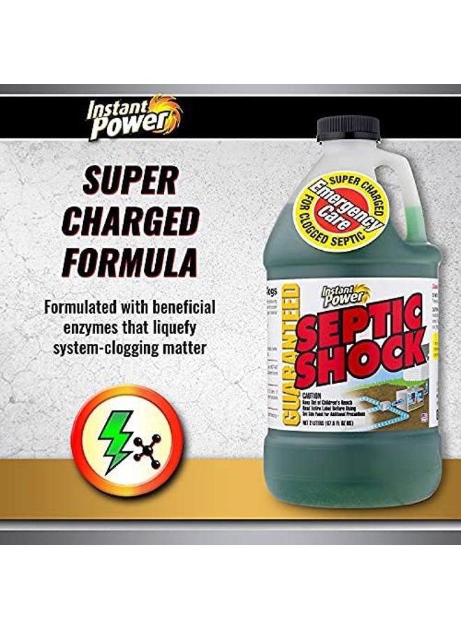 Instant Power Septic Shock – Septic Tank Treatment, Drain Cleaner Liquid Clog Remover for Septic System, 67.6 Oz 6 Pack - Image 4