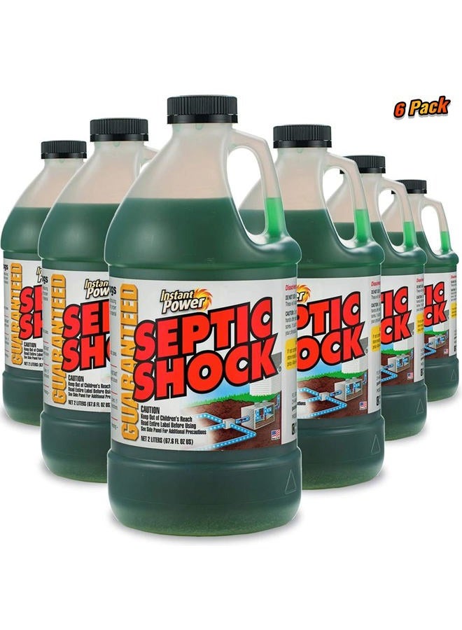 Instant Power Septic Shock – Septic Tank Treatment, Drain Cleaner Liquid Clog Remover for Septic System, 67.6 Oz 6 Pack - Image 2