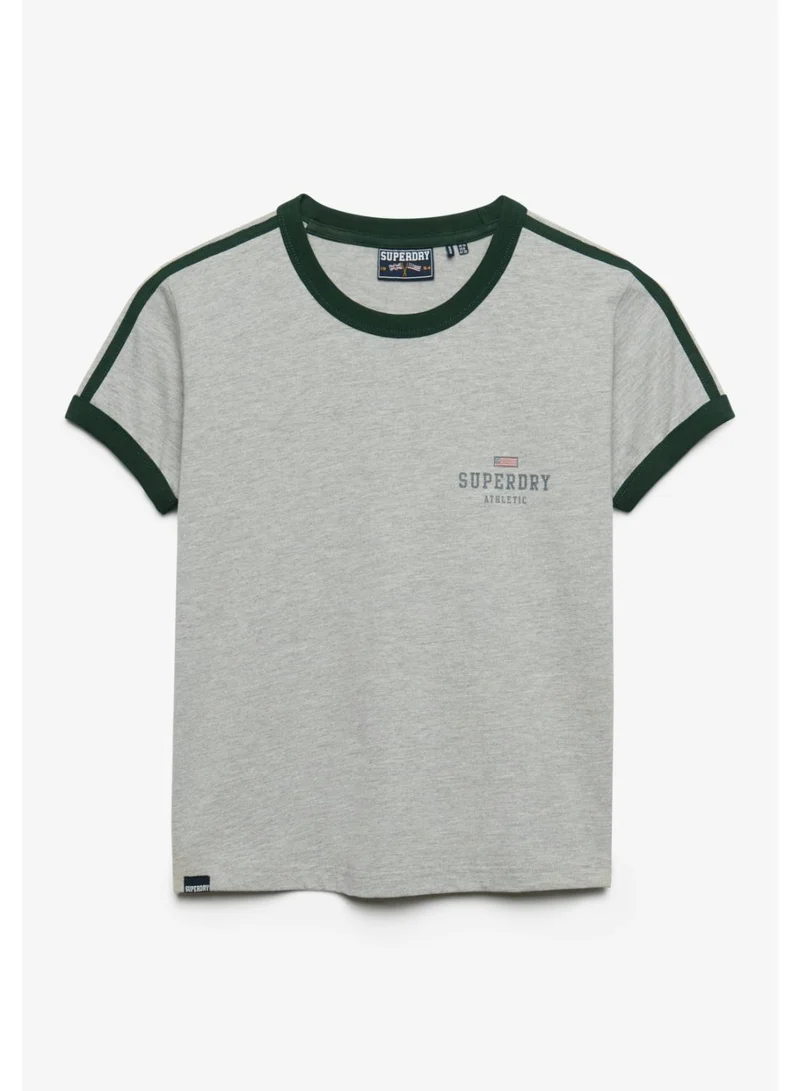 سوبر دراي Athletic Essentials Graphic Ringer T-Shirt