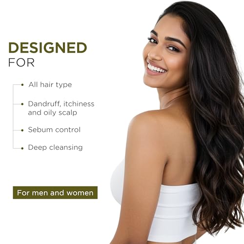 Oshea Herbals Neemclean Anti Dandruff Shampoo for Men & Women | Controls Dandruff, Deep Cleansing with Healthy & Itch Free Scalp | Enriched with Neem & Fenugreek | Paraben & Silicon Free 300ml - Image 2