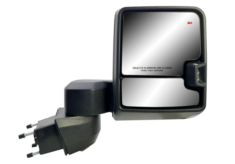 Passenger Right Side Door Towing Mirror Power and Heated with Signal Light and BLIS Chrome Back Cover For Chevrolet Silverado GMC Sierra 2500HD 3500HD from 2019 to 2024