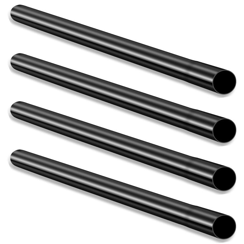 Honoson Honoson 125 Inch Vacuum Extension Wand Black Vacuum Attachments Wand for Cleaner Compatible with Shop Vac Accessories Replacement Tubes Extend to 146 Inch Long4 Pieces 