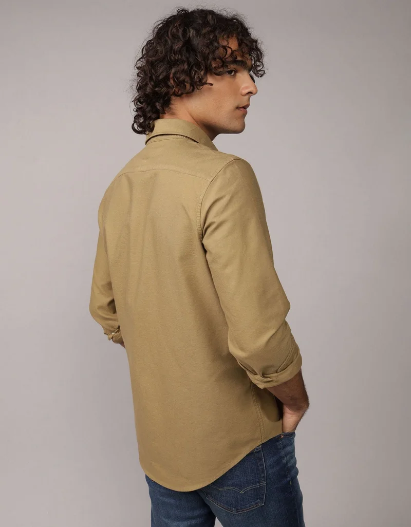 American Eagle AE Slim Fit Everyday Oxford Button-Up Shirt