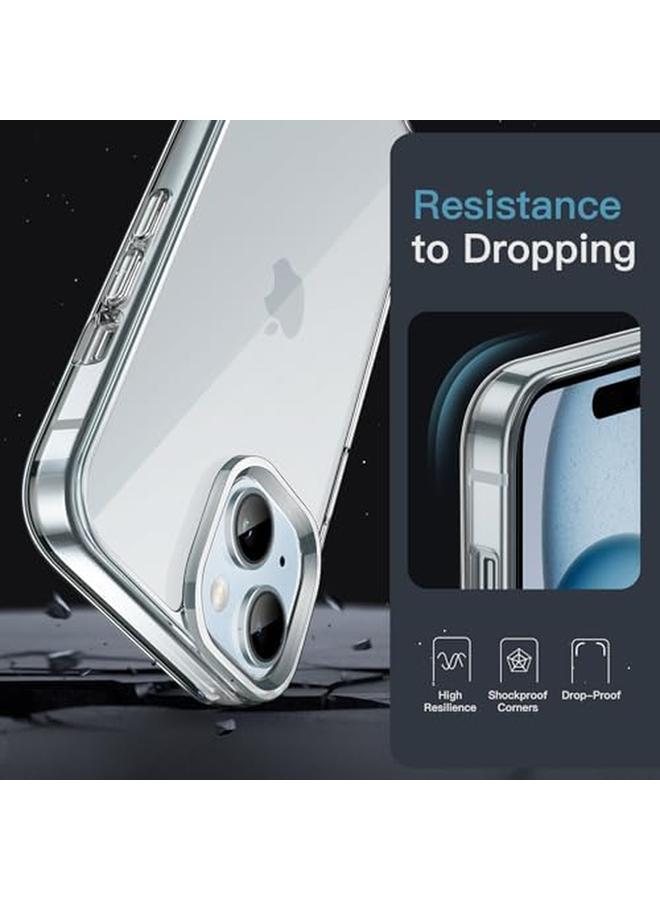 جي تيك جراب لهاتف iPhone 15 مقاس 6.1 بوصة، غطاء خلفي شفاف مقاوم للصدمات غير قابل للاصفرار ومضاد للخدش - Image 5