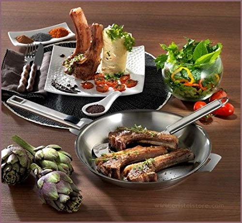 Cristel Strate Fryingpan, 10", Silver - Image 2