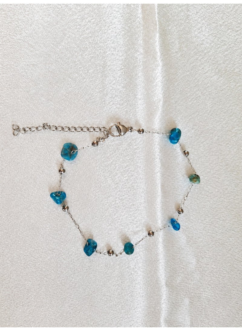 Dark Turquoise  Stone Bracelet - Image 1