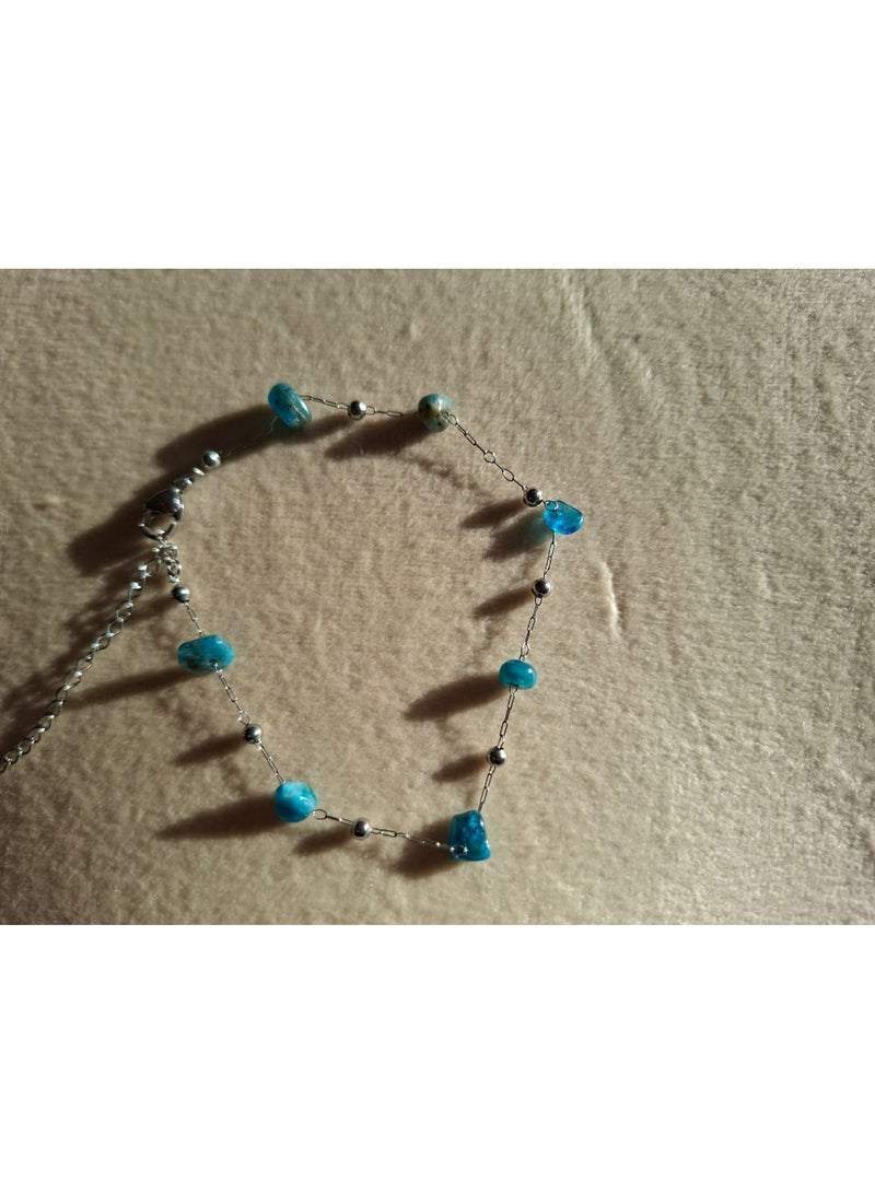 Dark Turquoise  Stone Bracelet - Image 3