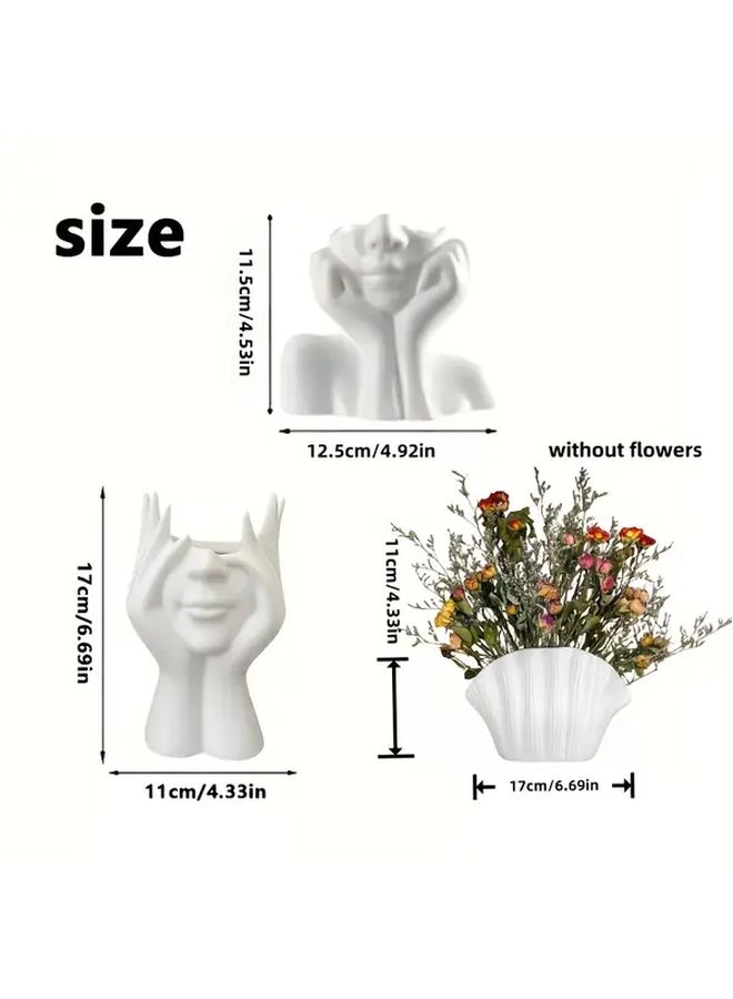 Shell Shaped Desk Organizer Pen Holder Makeup Brush Vase Durable Multi Functional Decor - Image 2