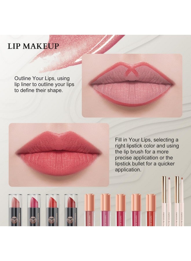 كولور_نيمف مجموعة مكياج احترافية للفتيات، مجموعة مكياج للفتيات المراهقات مع حقيبة تخزين مجموعة مكياج للنساء مجموعة مستحضرات تجميل كاملة، تعبئة فردية ظلال العيون أحمر الخدود أحمر الشفاه الماسكارا وما إلى ذلك - ذهبي - Image 4