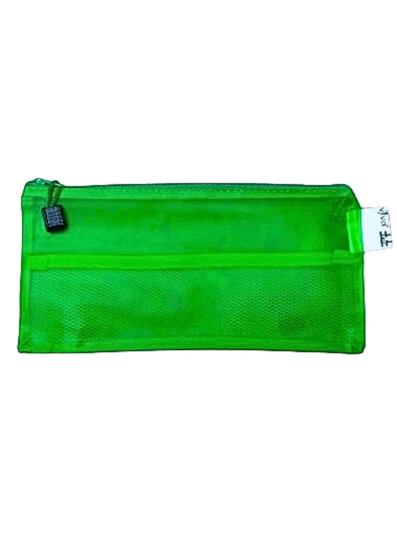 Libra A6 Zipper File Bags, Zippered Waterproof Pouch Plastic Zip Document Filing Folder GREEN - Image 2
