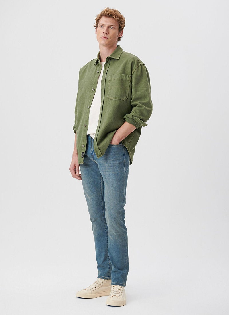 MAVI JAKE Lt Brushed Denim Pant - Image 1