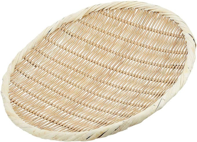 BAMBOO ROUND ZARU BASKET COLANDER FOR SOBA UDON AND NOODLES 94 24CM