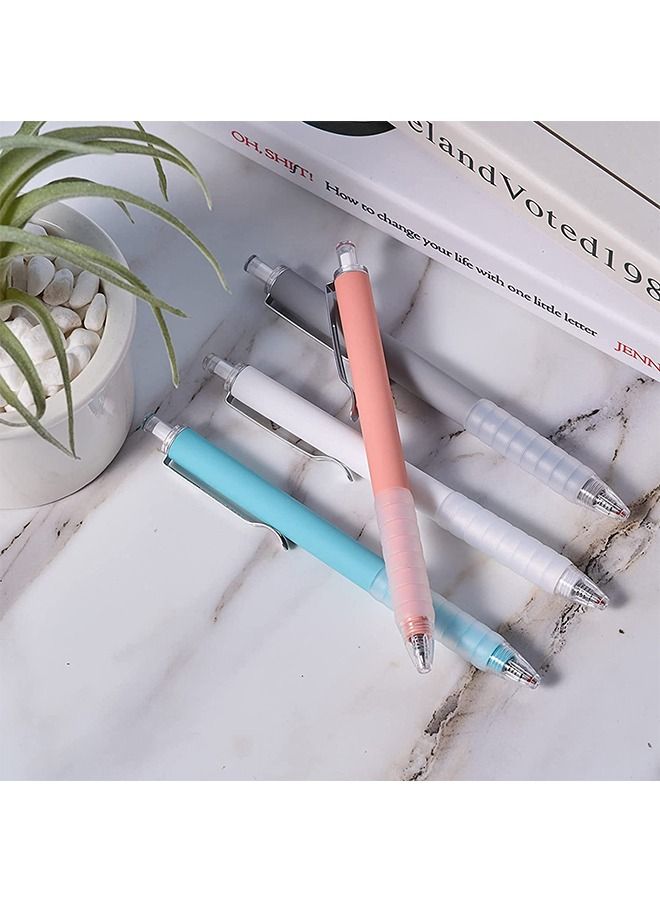 أقلام الحبر الأسود ذات نقطة الحبر 1 ملم 6 حزمة قلم عمل الحبر الأسود مع قلم نقطة الكرة الناعم للغاية - Image 5