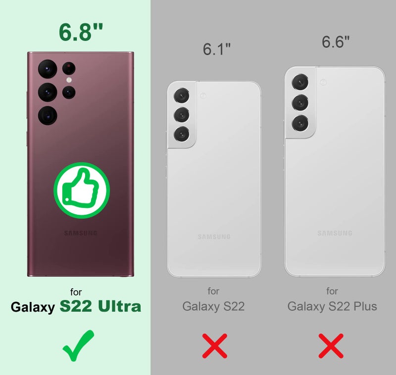 Shields Up for Samsung Galaxy S22 Ultra Case, Galaxy S22 Ultra Case, Minimalist Wallet Case with Card Holder [3 Cards] & Ring Stand, Slim Protective Shockproof Cover for Samsung S22 Ultra - Clear - Image 2
