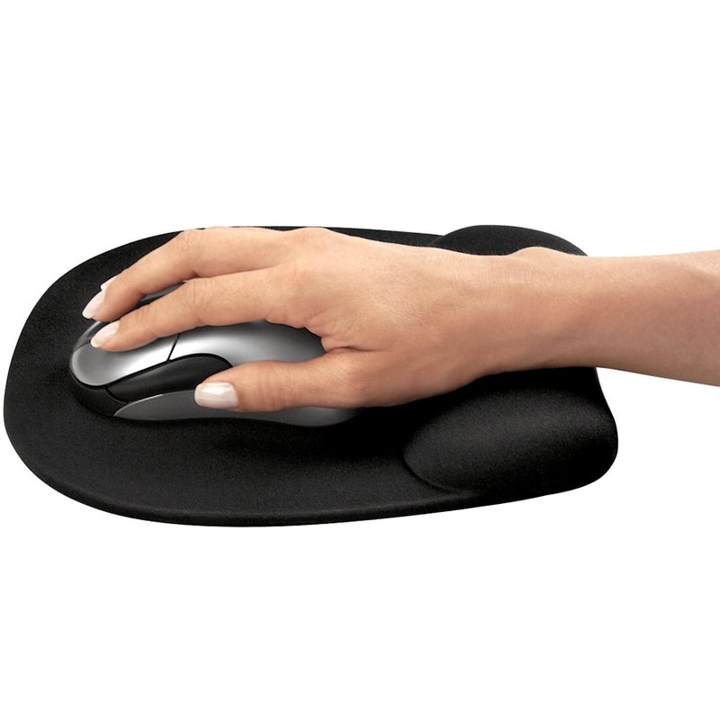 Fellowes Memory Foam Mouse Pad/Wrist Rest- Black (9176501) - Image 4