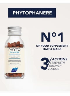 Phyto Phytophanere Nails and Hair Natural Dietary Supplement, 120 capsules  - Image 3