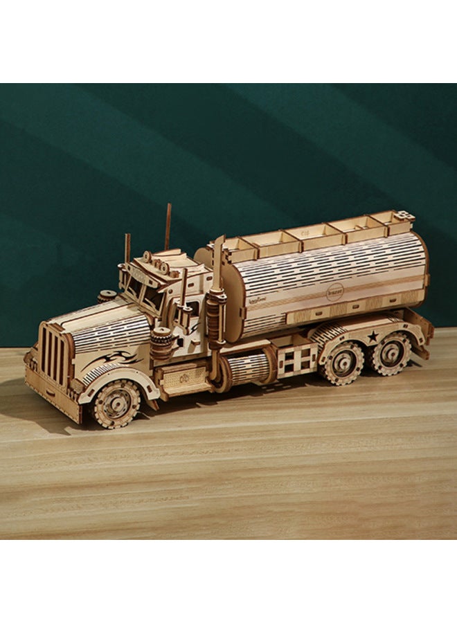 Supply Jigsaw Tanker gy Bank Difficult DIY Truck 3D Wooden Three-dimensional Jigsaw Puzzle Toy-Color:Tanker Small Size LG810 - Image 3