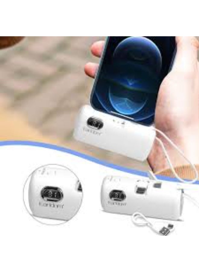 Earldom PD41 5000mAh 22.5W Mini Power Bank – White - Image 4