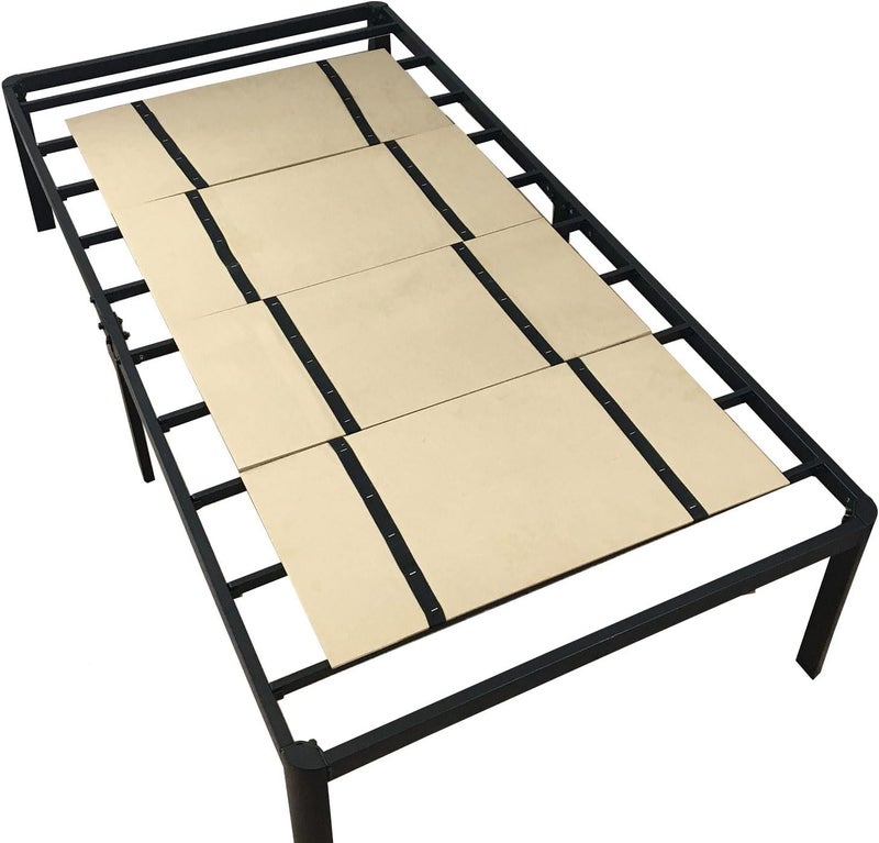 DMI Foldable Box Spring Bunkie Board Bed Support Slats for Support to Streamline and Minimize the Bed No Assembly Needed Twin Size 60 x 30Brown - Image 1