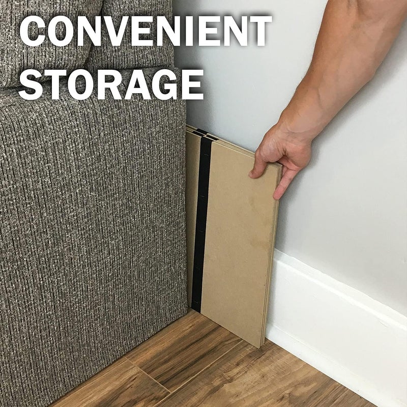 DMI Foldable Box Spring Bunkie Board Bed Support Slats for Support to Streamline and Minimize the Bed No Assembly Needed Twin Size 60 x 30Brown - Image 3