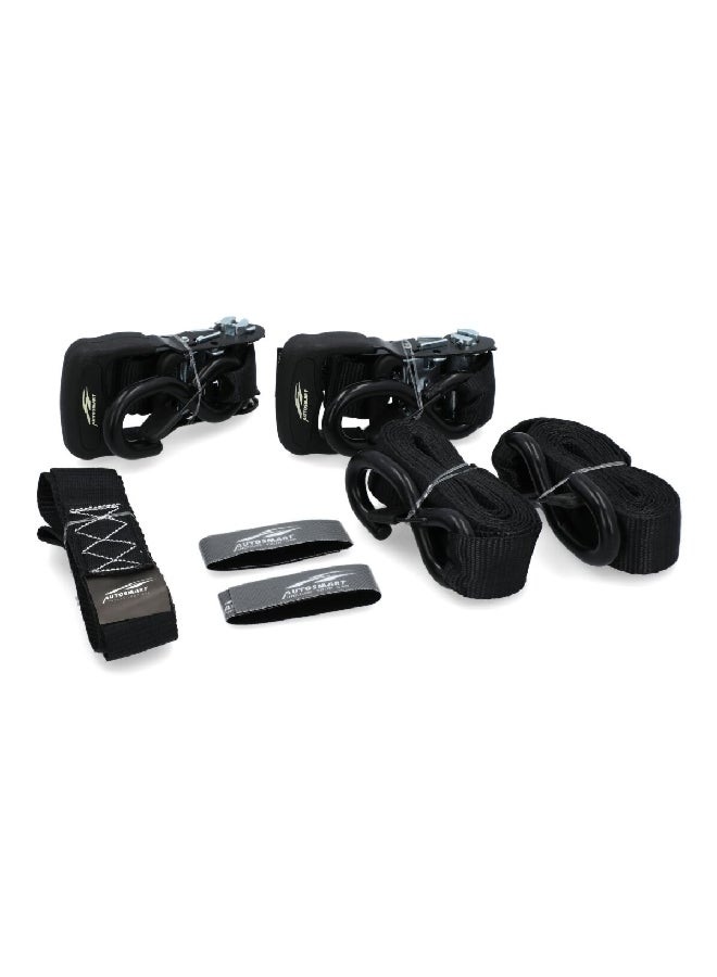 أوتو سمارت حزام بسقاطة 5 قطع لربط الأمتعة بالأسطح أسود 1.5 بوصة * 8 قدم - Image 2