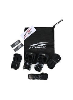 AUTOSMART 5-Piece Rooftop Luggage Management Ratchet Strap Black 1.5 Inch x 8 ft  - Image 1