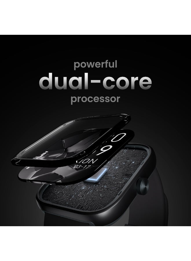 HiFuture HiFuture LUME Fashion Smartwatch, Aluminum 1.85 inch IPS Display Powered by Dual Core. 2.5D Dynamic U   Aerospace-Grade Ultra Light Aluminum Bluetooth Call 1ATM Waterproof 24/7 True heart rate & Blood oxygen sensor  100+ Sports Mode Up to 12 days daily use  - Image 4