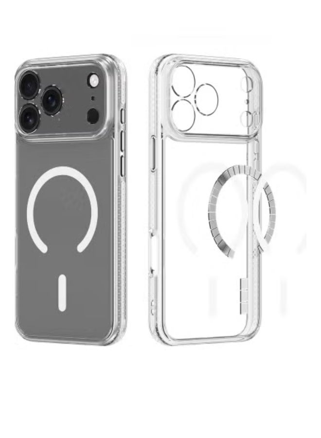 JAJEEK Clear Magnetic iPhone 17 Pro Case Compatible with MagSafe, Slim Anti-Yellow, Military-Grade Drop Protection, 6.3-inch iPhone 17 Pro Cover 2025 - Ultra Clear - Image 3