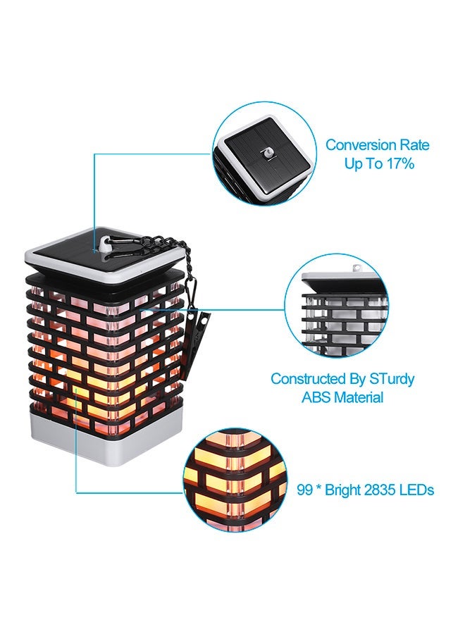 NIBEMINENT Solar Powered LED Flame Light Black 6.7 x 3.9 3.8inch - Image 2