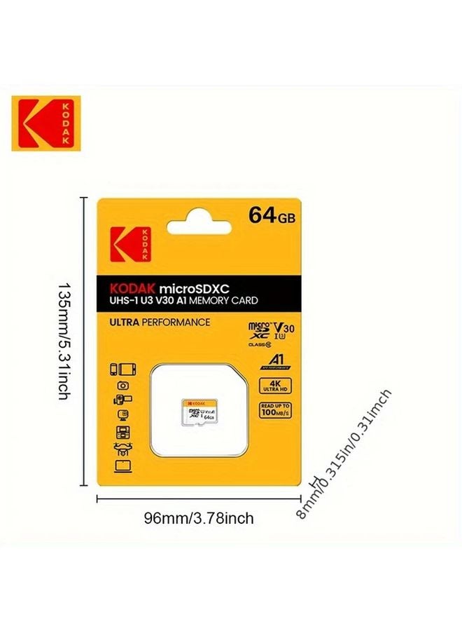 Kodak 256GB Micro SD Card Class 10 U3 High Speed Storage For Smartphones Tablets Cameras - Image 3