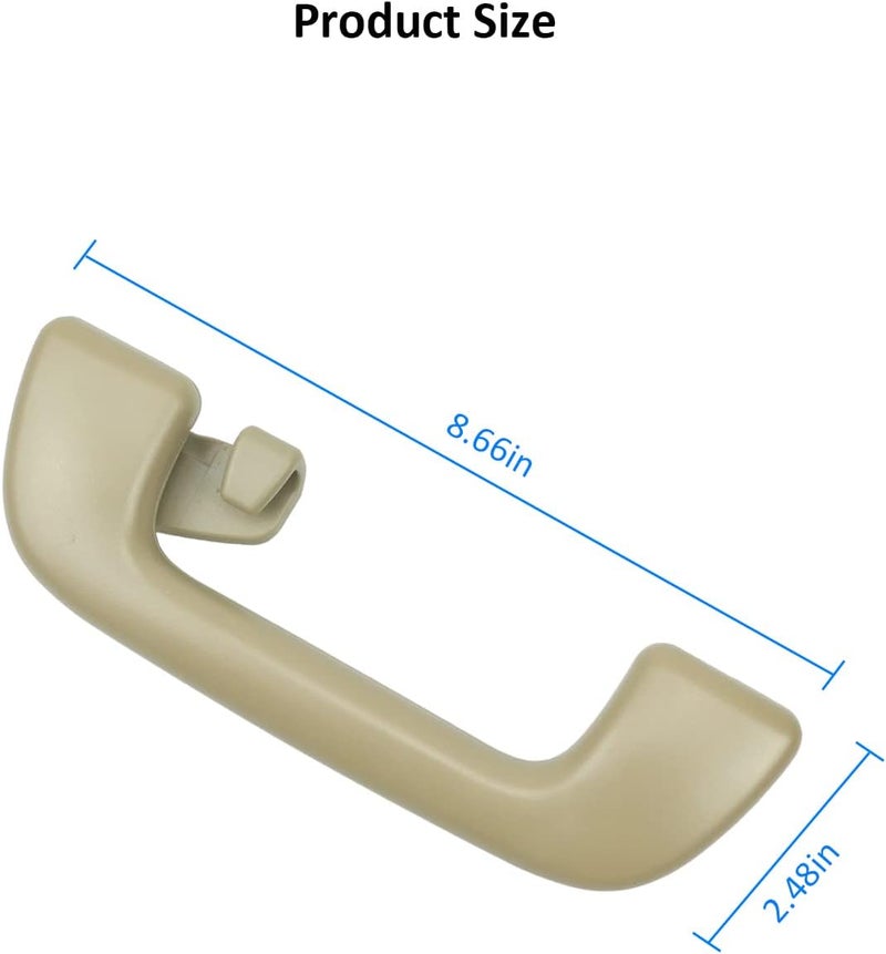 YIGUCS 74610-52020 Inner Roof Pull Handle Grab Fits for Toyota Model for Corolla 4Runner Highlander RAV4 and More, Auto Roof Pull Handle Grab Rail (Beige) - Image 5