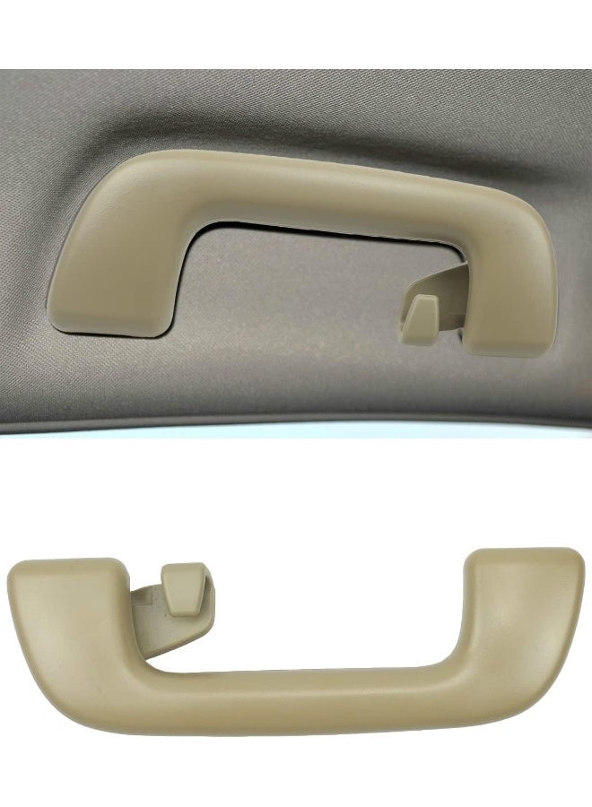 YIGUCS 74610-52020 Inner Roof Pull Handle Grab Fits for Toyota Model for Corolla 4Runner Highlander RAV4 and More, Auto Roof Pull Handle Grab Rail (Beige) - Image 1