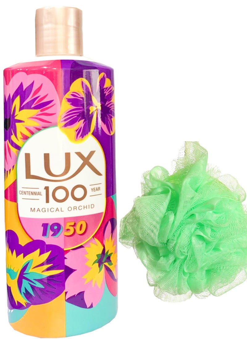 Lux Lux Magical Orchid 1950 Body Wash 500 Ml + Lofa Multi Color 