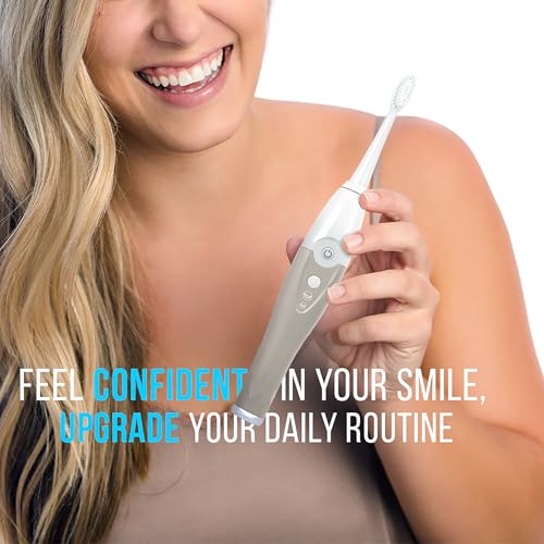 TAO Clean UV Sanitizing Sonic Toothbrush and Cleaning Station, Electric Toothbrush, Dual Speed Setting, Sandstone - Image 3