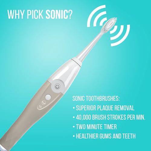 TAO Clean UV Sanitizing Sonic Toothbrush and Cleaning Station, Electric Toothbrush, Dual Speed Setting, Sandstone - Image 5