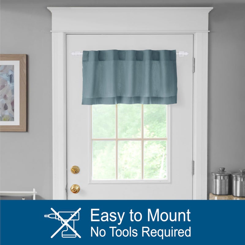 Kenney 7/16" Multi-Use Adjustable Petite Cafe Magnetic Rod, 16-28", White - Image 5