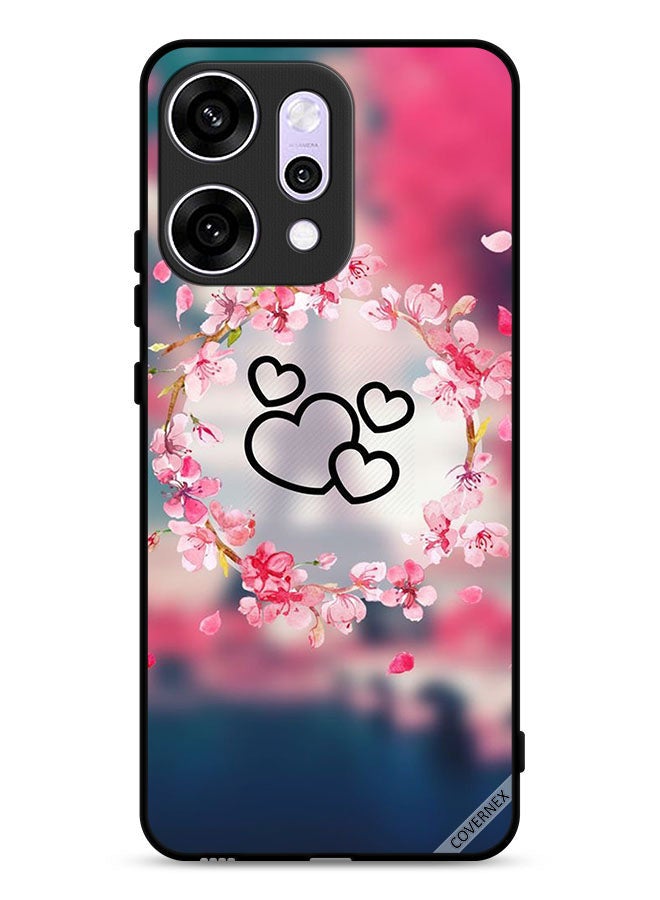Covernex Oppo Reno14 Protective Case Cover Hearts Art Clip - Image 1