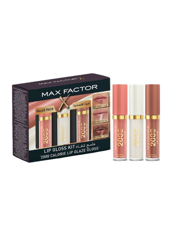Max Factor - Triple 2000 Calorie Lip Glaze Gloss Kit - Image 1