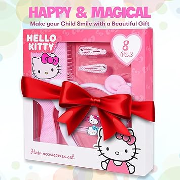 Hello Kitty Hair Accessories Gift Set Includes Hello Kitty Hair Brush Headband Hair Clips Elastics Perfect Hello Kitty Gifts for Girls Kids Cute Hello Kitty Accessories for Everyday Use - Image 5