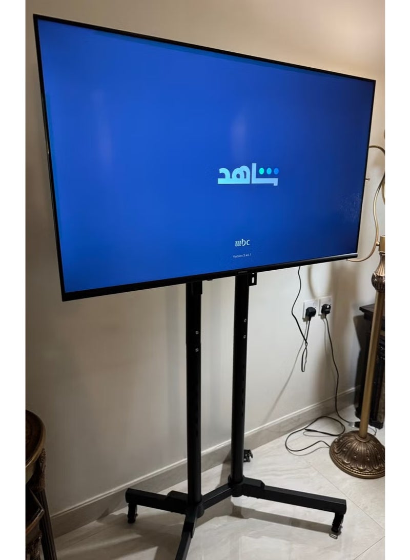 Mobile TV Stand for 32–75" Screens with Laptop Shelf & Lockable Wheels - Image 5