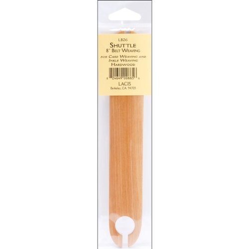 Lacis Belt Weaving Shuttle 8-inch, 0.25 x 5.08 x 22.86 cm, Multicoloured - Image 1