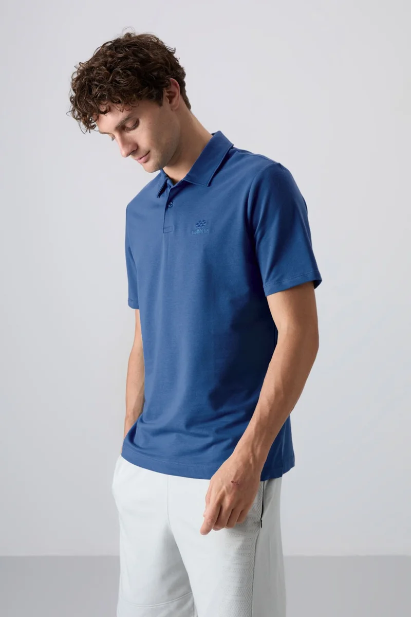 Tommy Life Parliament Basic Logo Standard Pattern Knitwear Polo Collar Men's T-Shirt - 87748