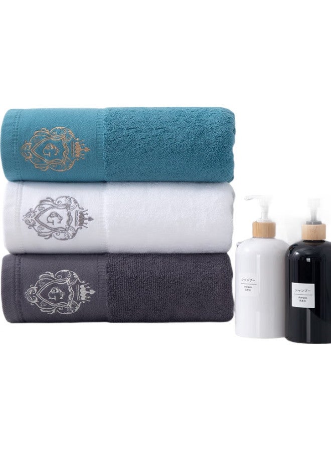 Grace Antibacterial And Anti-Mite Five-Star Hotel Pure Cotton High-End Bath Towel For Men And Women, All-Cotton, Highly Absorbent, Soft, Extra Large And Thick - Image 1
