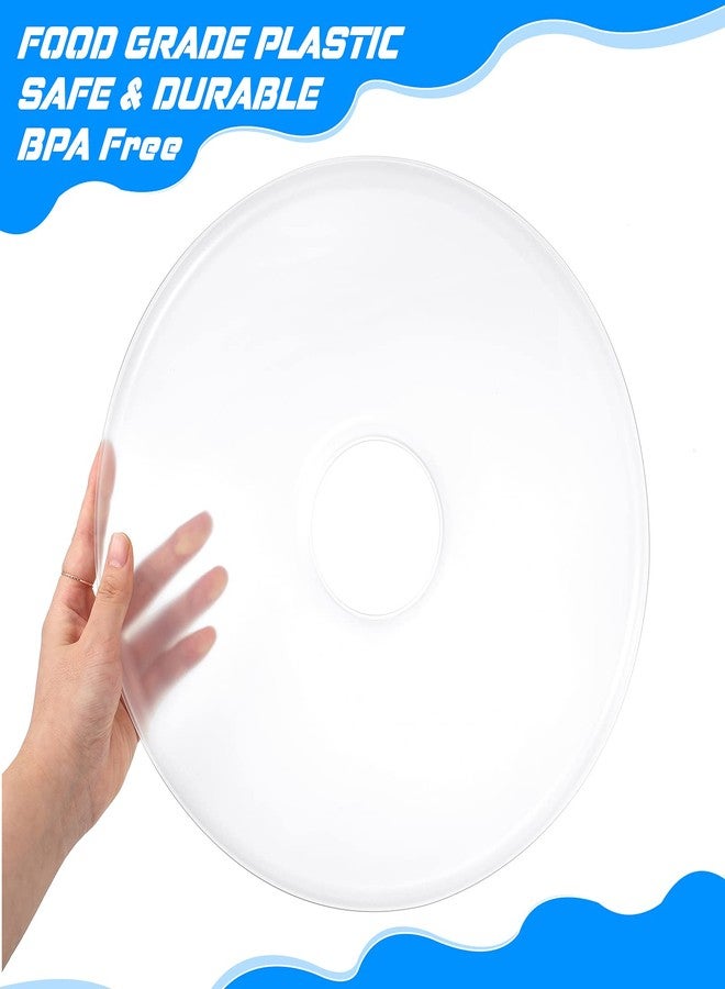 نوينن مجموعة نوينين من 4 قطع من أوراق تجفيف الفاكهة غير اللاصقة، أوراق دائرية مقاس 12.2 بوصة، ملحقات مجفف الطعام، مصنوعة من بلاستيك آمن غذائياً، مثالية لتجفيف الصلصات والهريس والحساء (4 قطع) - Image 4