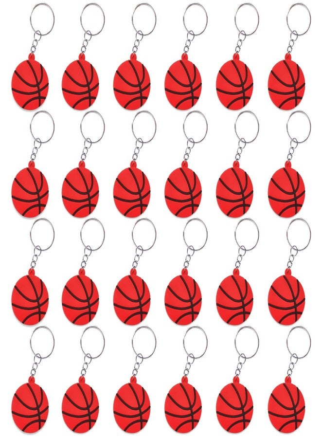 CiciBear 24 Pack Basketball Keychains Party Decoration for 2023 Sports Themed Party, Sports Baby Shower, Kids Birthday, School Rewards - Image 1