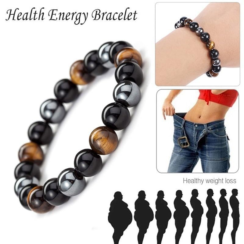 DivaGlamz Histone Germanium Lymphatic Detox Bracelet For Women, Natural Stone Beads Layered Lymphatic Drainage Health Energy Healing Bracelets Adjustable Crown Beaded Gift Jewelry (4Pcs) - Image 4