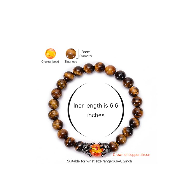 DivaGlamz Histone Germanium Lymphatic Detox Bracelet For Women, Natural Stone Beads Layered Lymphatic Drainage Health Energy Healing Bracelets Adjustable Crown Beaded Gift Jewelry (4Pcs) - Image 3