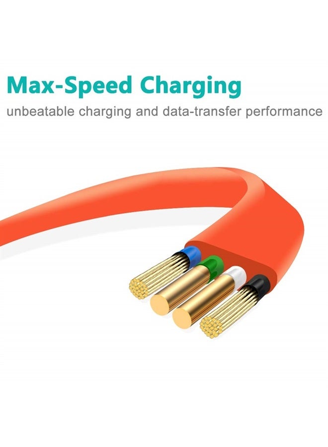 SCOVEE Charger Cord for JBL Speaker,Flat Micro USB Charging Power Supply Cable Cord Line for JBL Speaker Earphone Headphone Charge Replacement 3FT - Image 4