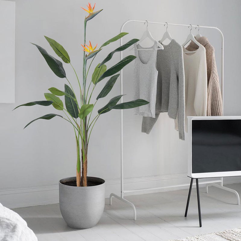 شاربدو 180 سم طائر اصطناعي من الجنة النبات ، 28 أوراق ، مناسبة للمكتب / مركز التسوق / استخدام داخلي / خارجي - Image 3